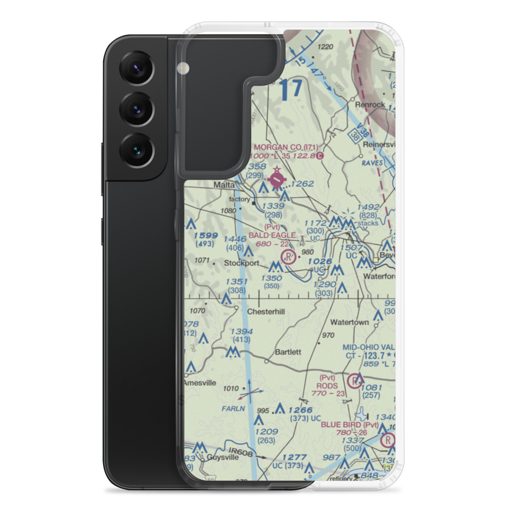 Bald Eagle Field (8OA7) VFR Sectional Samsung Case Samsung Galaxy S22 Plus model shown