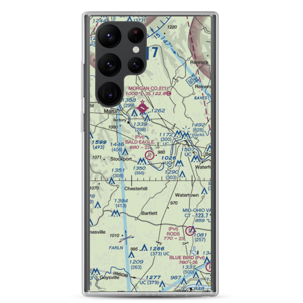 Bald Eagle Field (8OA7) VFR Sectional Samsung Case Samsung Galaxy S22 Ultra model shown