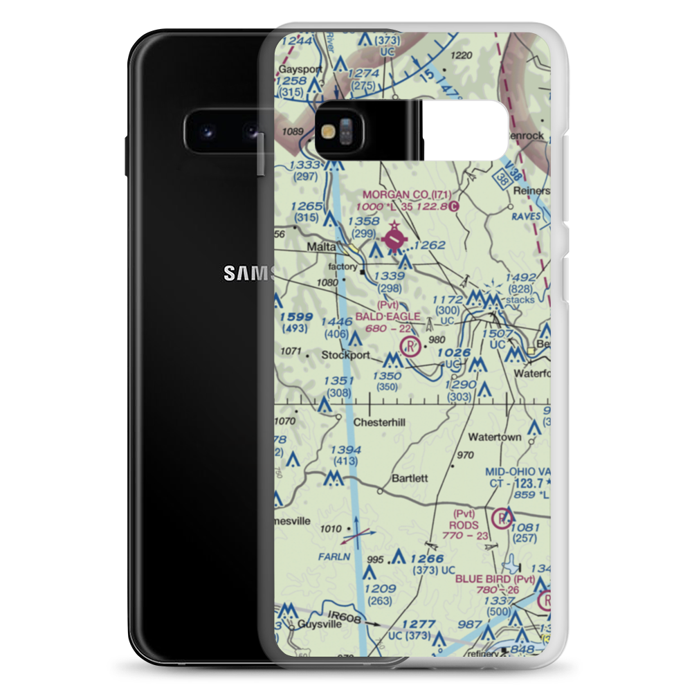 Bald Eagle Field (8OA7) VFR Sectional Samsung Case Samsung Galaxy S10+ model shown