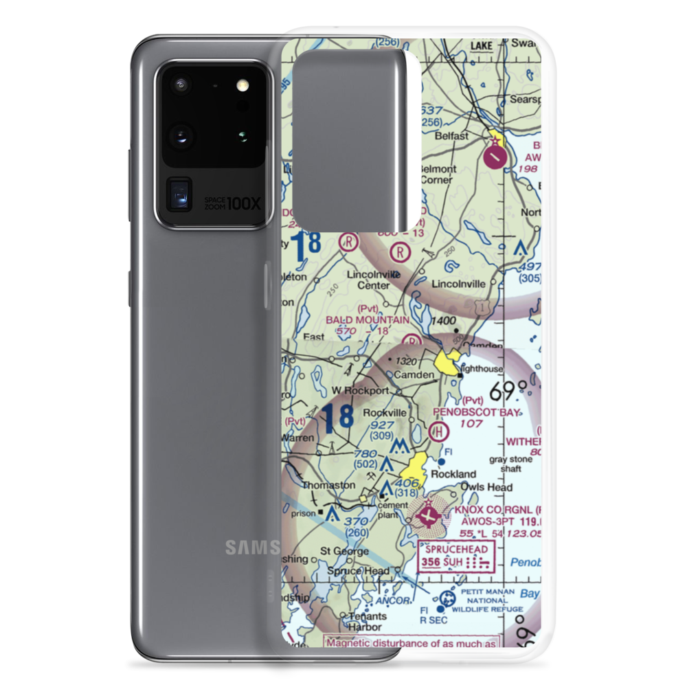 Bald Mountain Airport (ME14) VFR Sectional Samsung Case Samsung Galaxy S20 Ultra model shown