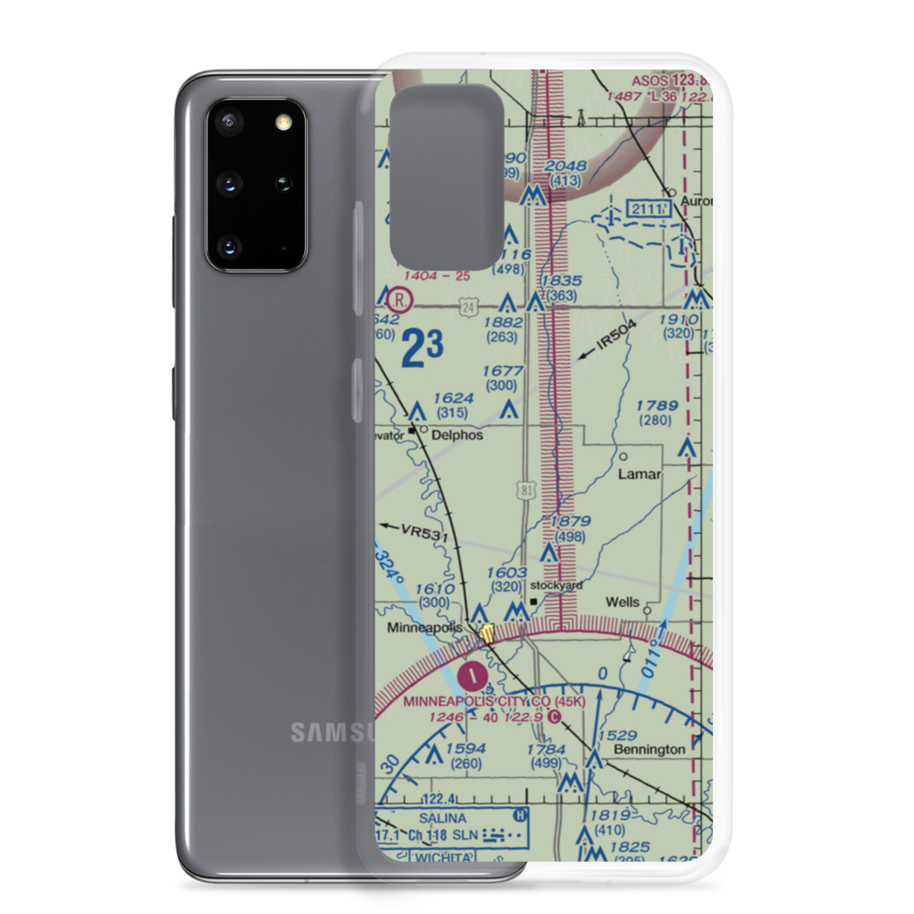 Baldock Farm Airport (SN39) VFR Sectional Samsung Case Samsung Galaxy S20 Plus model shown