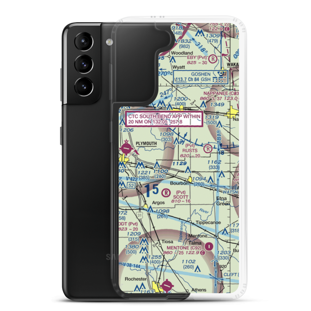 Ball Field (4IN5) VFR Sectional Samsung Case Samsung Galaxy S21 Plus model shown