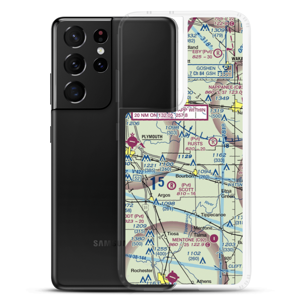 Ball Field (4IN5) VFR Sectional Samsung Case Samsung Galaxy S21 Ultra model shown