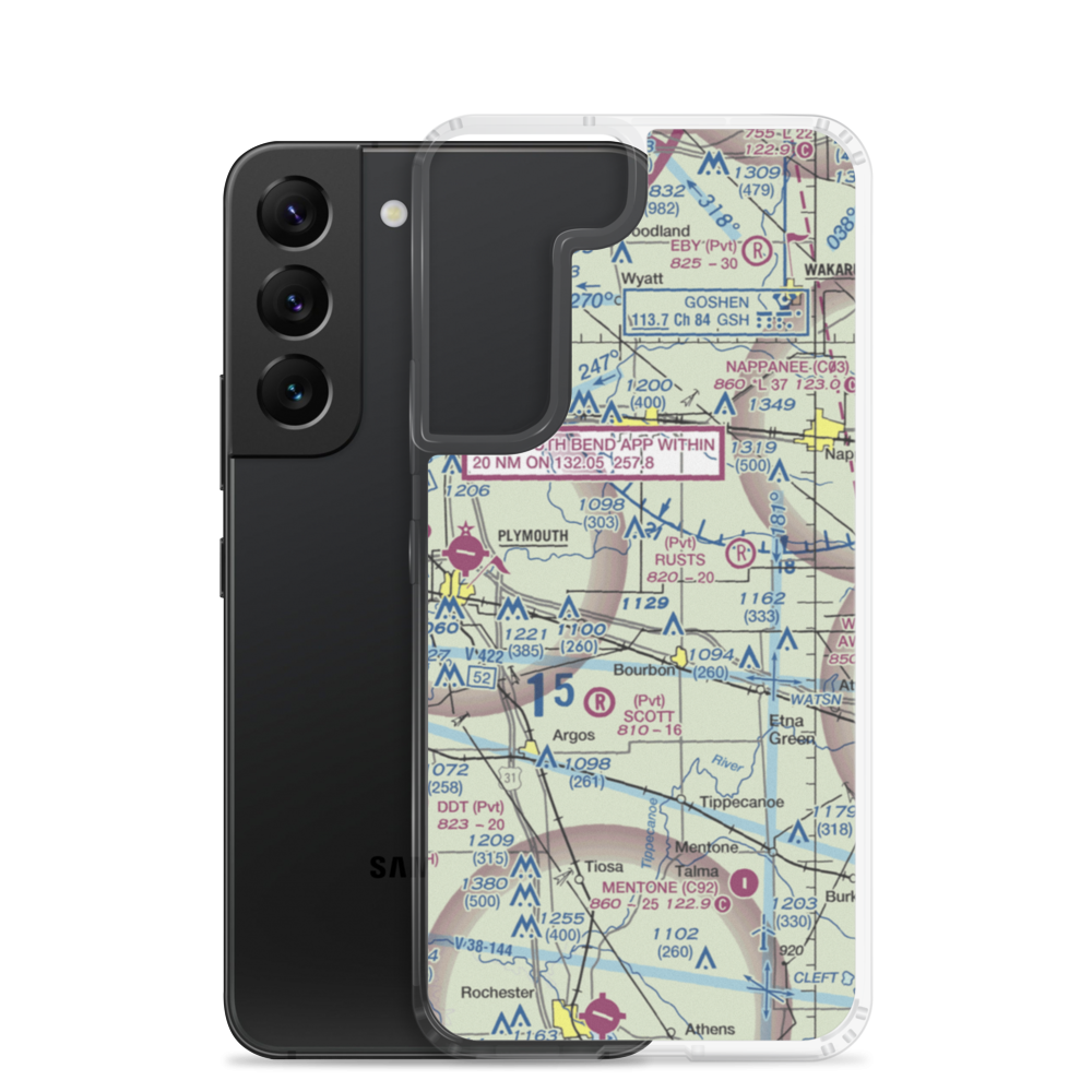 Ball Field (4IN5) VFR Sectional Samsung Case Samsung Galaxy S22 model shown