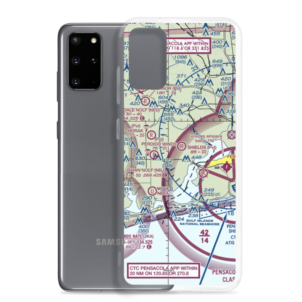 Ban Farm Airport (AL88) VFR Sectional Samsung Case Samsung Galaxy S20 Plus model shown