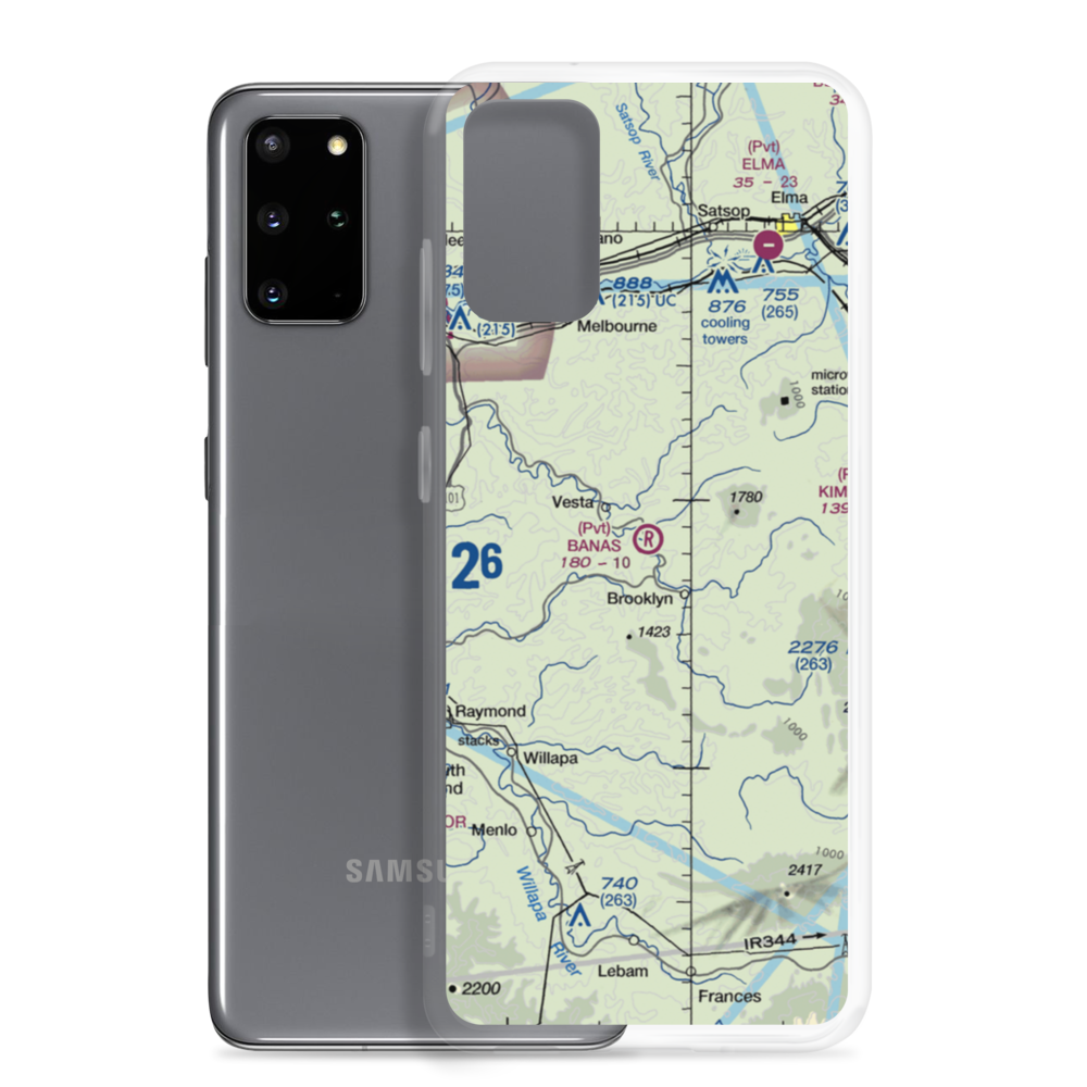 Banas Field (WA16) VFR Sectional Samsung Case Samsung Galaxy S20 Plus model shown