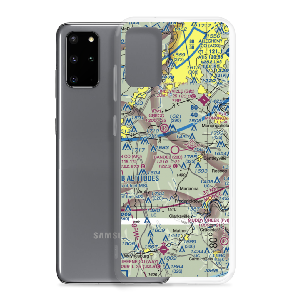 Bandel Airport (22D) VFR Sectional Samsung Case Samsung Galaxy S20 Plus model shown