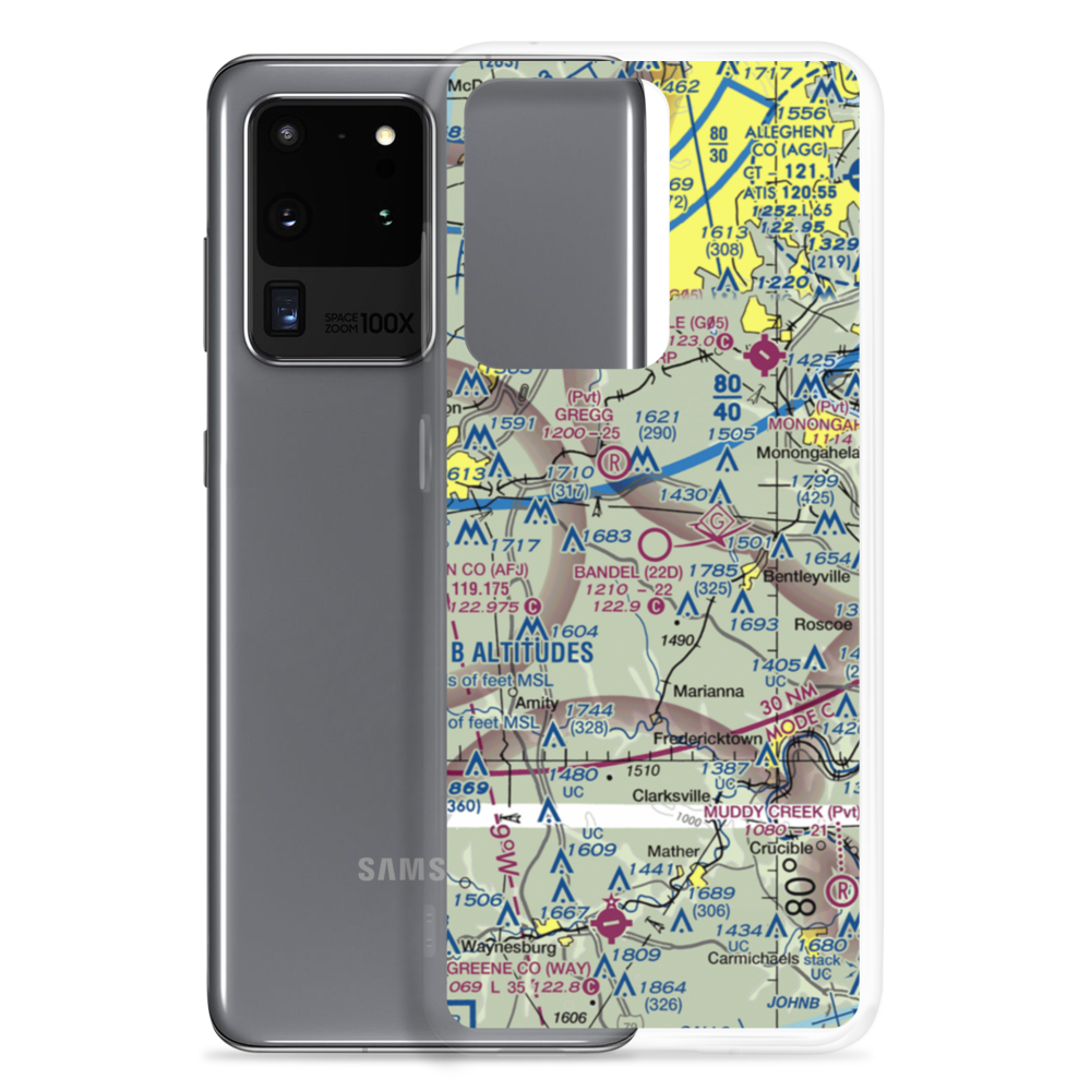 Bandel Airport (22D) VFR Sectional Samsung Case Samsung Galaxy S20 Ultra model shown