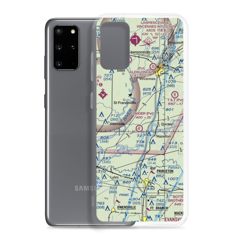 Bandmill Field (9IN4) VFR Sectional Samsung Case Samsung Galaxy S20 Plus model shown