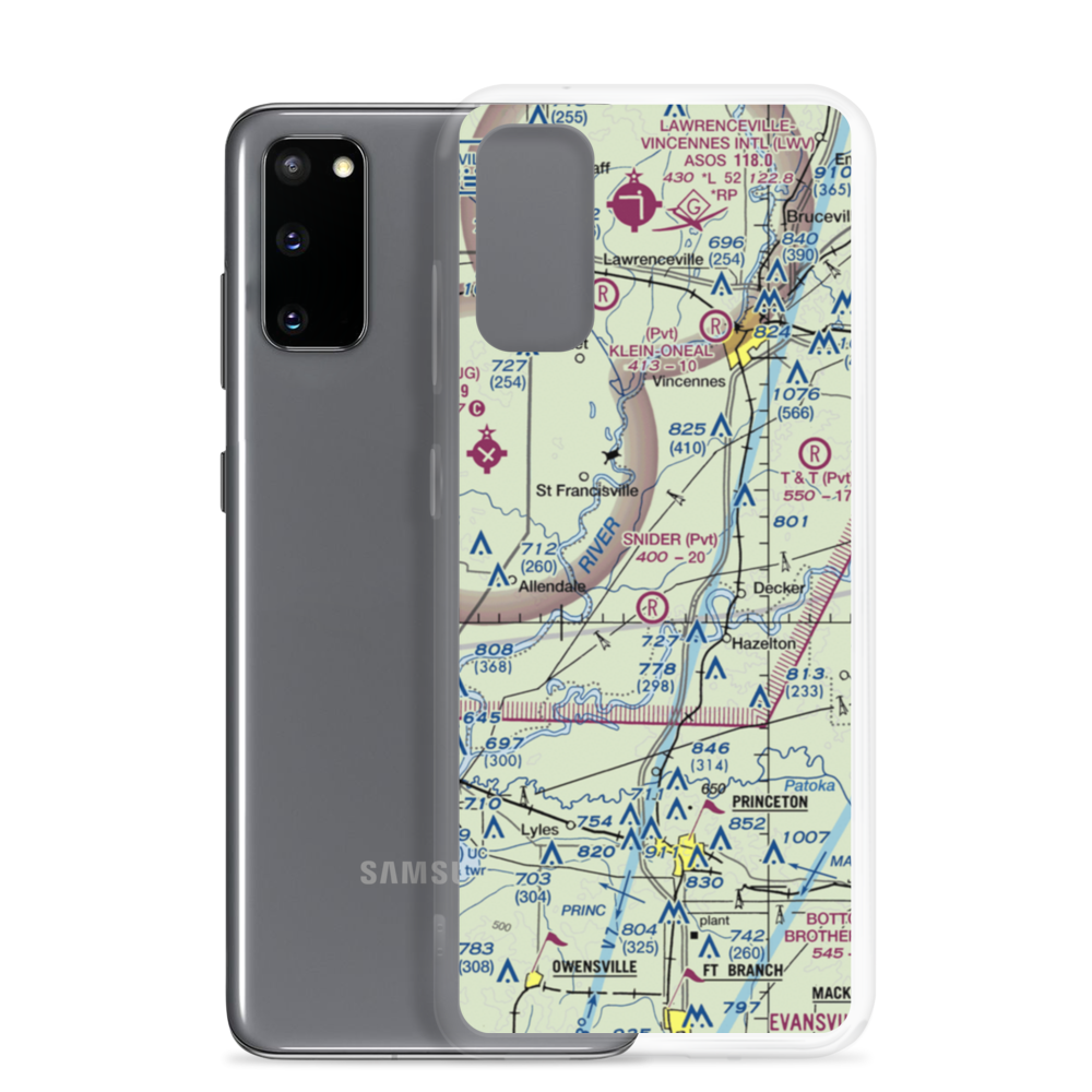 Bandmill Field (9IN4) VFR Sectional Samsung Case Samsung Galaxy S20 model shown