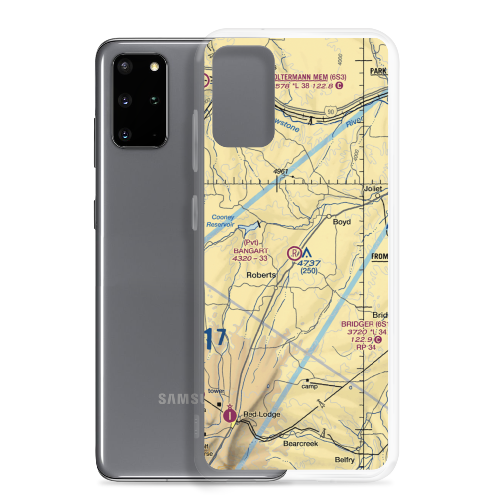 Bangart Field (16MT) VFR Sectional Samsung Case Samsung Galaxy S20 Plus model shown