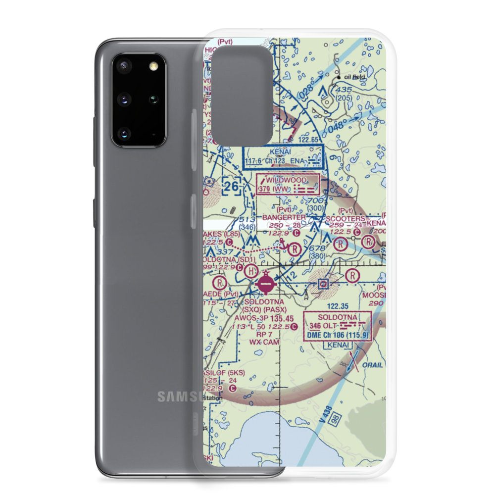 Bangerter Field (70AK) VFR Sectional Samsung Case Samsung Galaxy S20 Plus model shown