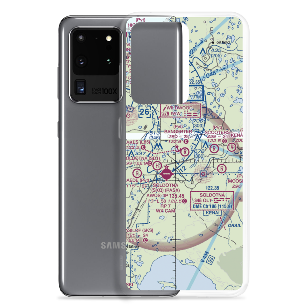 Bangerter Field (70AK) VFR Sectional Samsung Case Samsung Galaxy S20 Ultra model shown