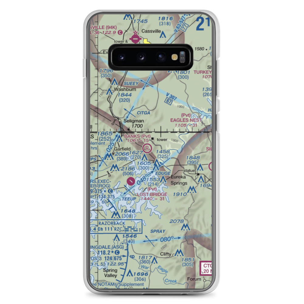 Banks Ranch Airport (62AR) VFR Sectional Samsung Case Samsung Galaxy S10+ model shown