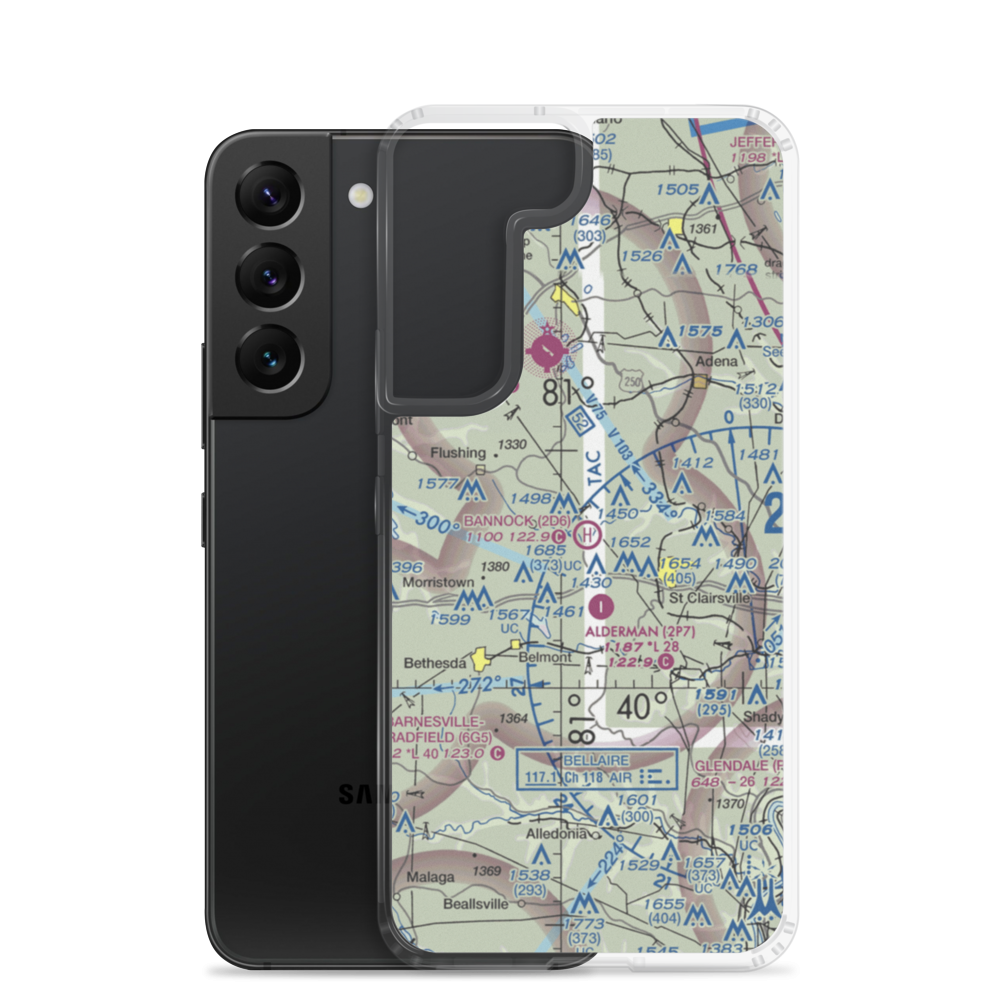 Bannock Heliport (2D6) VFR Sectional Samsung Case Samsung Galaxy S22 model shown