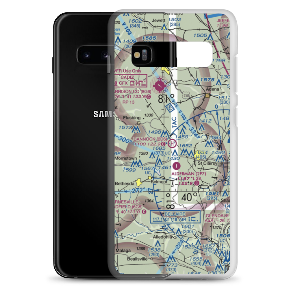 Bannock Heliport (2D6) VFR Sectional Samsung Case Samsung Galaxy S10+ model shown
