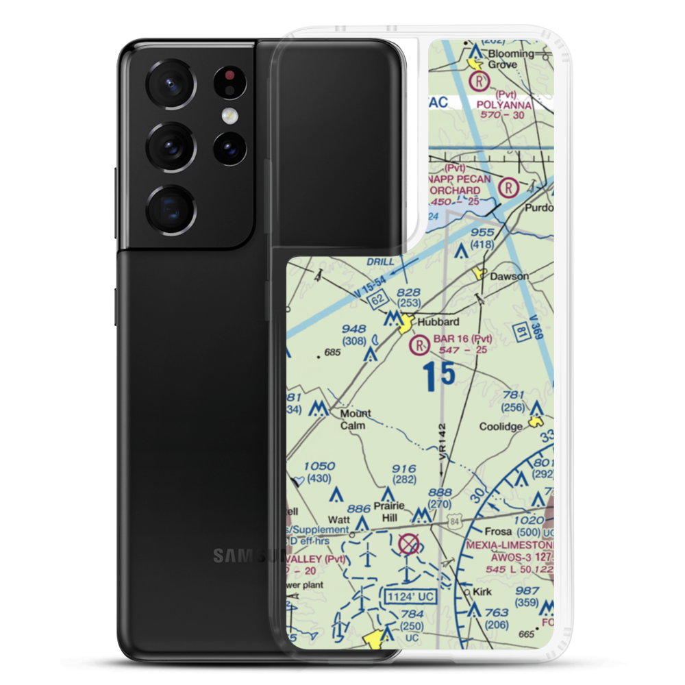 Bar 16 Airport (1TS2) VFR Sectional Samsung Case Samsung Galaxy S21 Ultra model shown