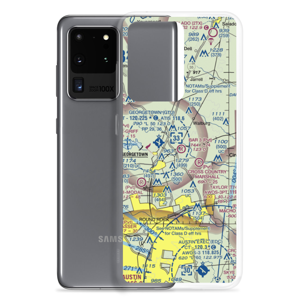 Bar 3 Ranch Airport (0XA7) VFR Sectional Samsung Case Samsung Galaxy S20 Ultra model shown