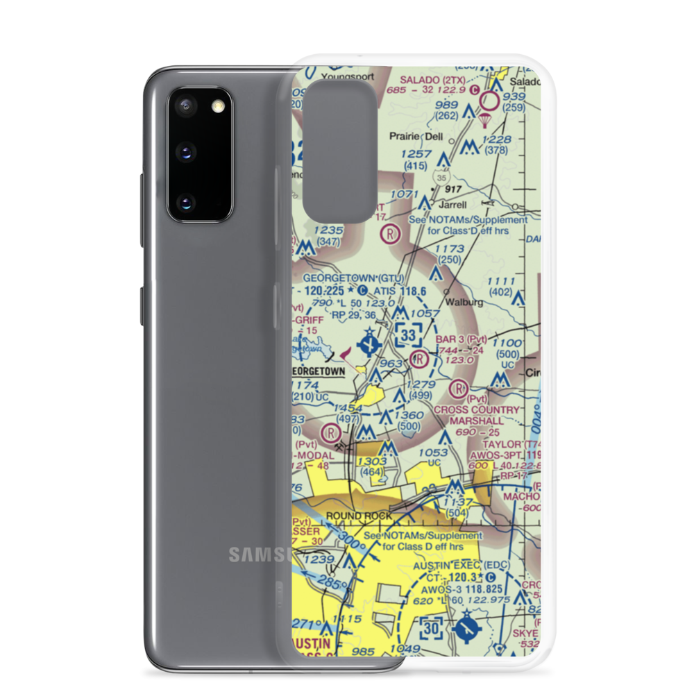 Bar 3 Ranch Airport (0XA7) VFR Sectional Samsung Case Samsung Galaxy S20 model shown