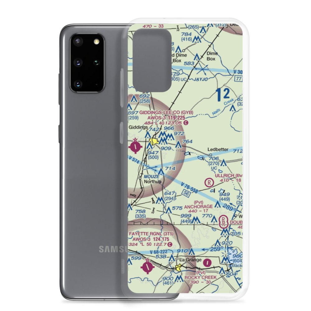 Bar S Ranch Airport (9TX1) VFR Sectional Samsung Case Samsung Galaxy S20 Plus model shown