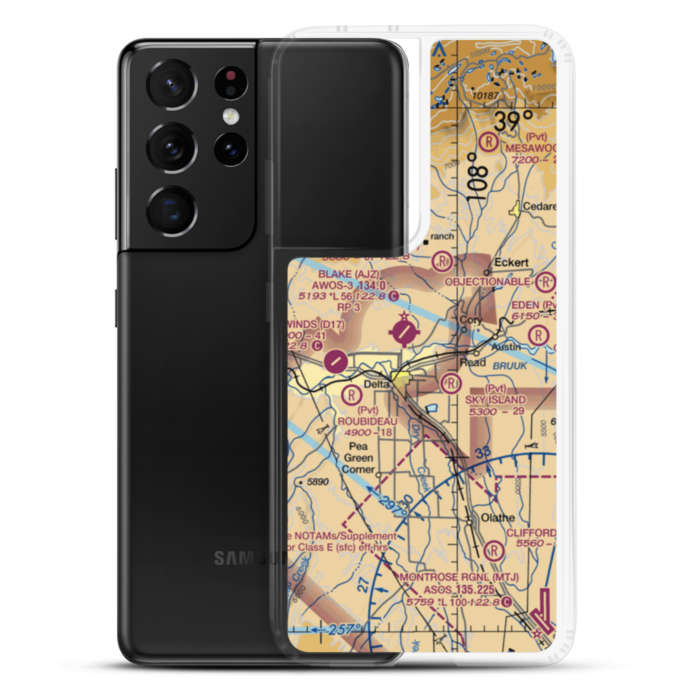 Barber Field (CO89) VFR Sectional Samsung Case Samsung Galaxy S21 Ultra model shown