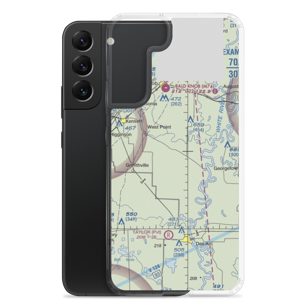 Barbers Lake Field (BARBERL) VFR Sectional Samsung Case Samsung Galaxy S22 Plus model shown