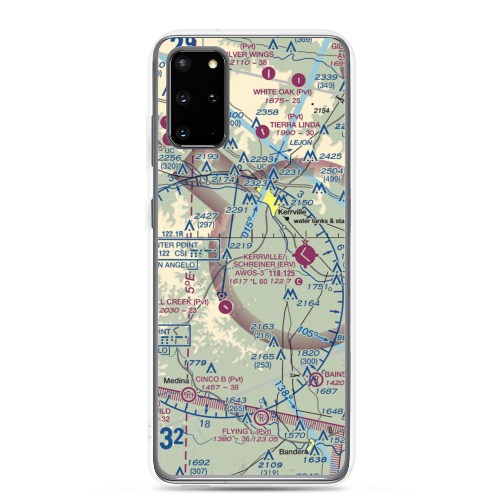 Barclay's Roost Airport (TA73) VFR Sectional Samsung Case Samsung Galaxy S20 Plus model shown