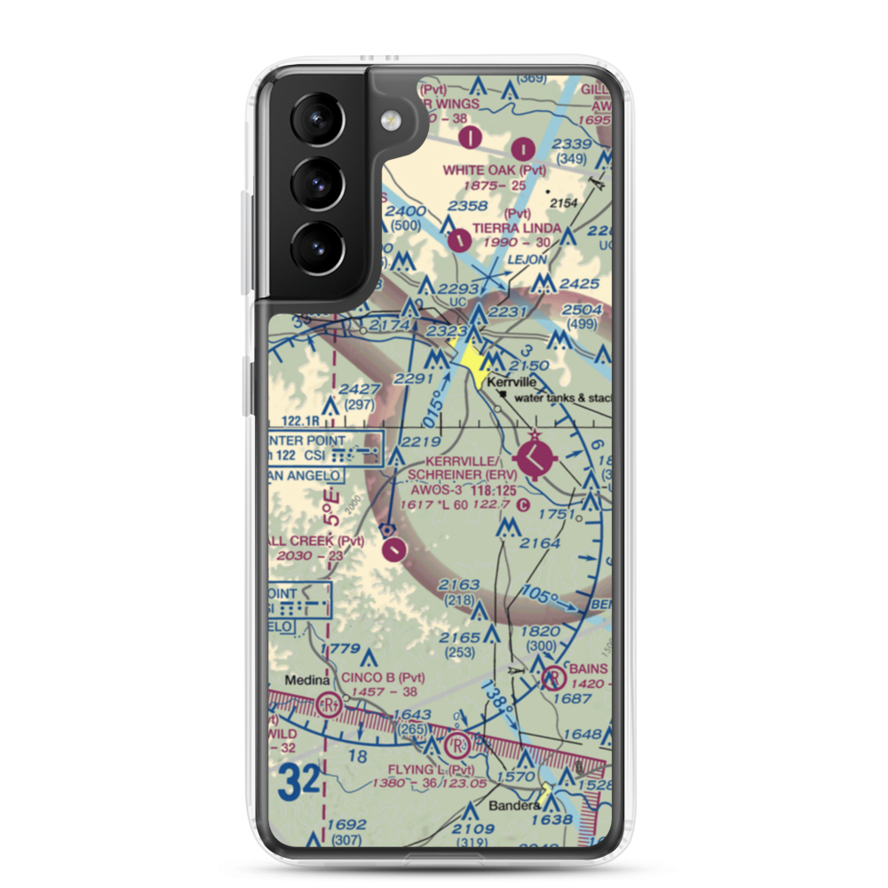 Barclay's Roost Airport (TA73) VFR Sectional Samsung Case Samsung Galaxy S21 Plus model shown