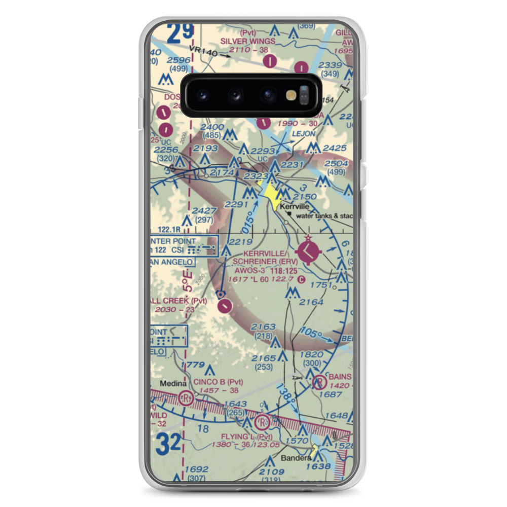 Barclay's Roost Airport (TA73) VFR Sectional Samsung Case Samsung Galaxy S10+ model shown