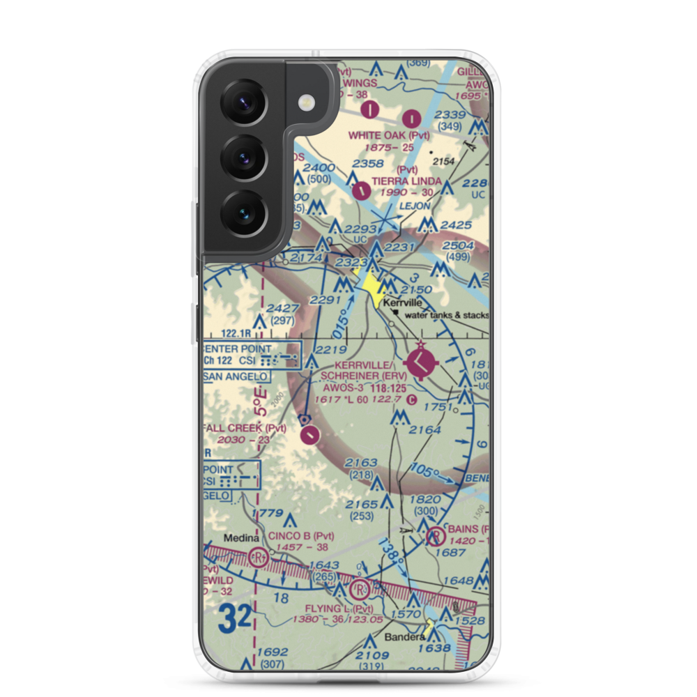 Barclay's Roost Airport (TA73) VFR Sectional Samsung Case Samsung Galaxy S22 Plus model shown