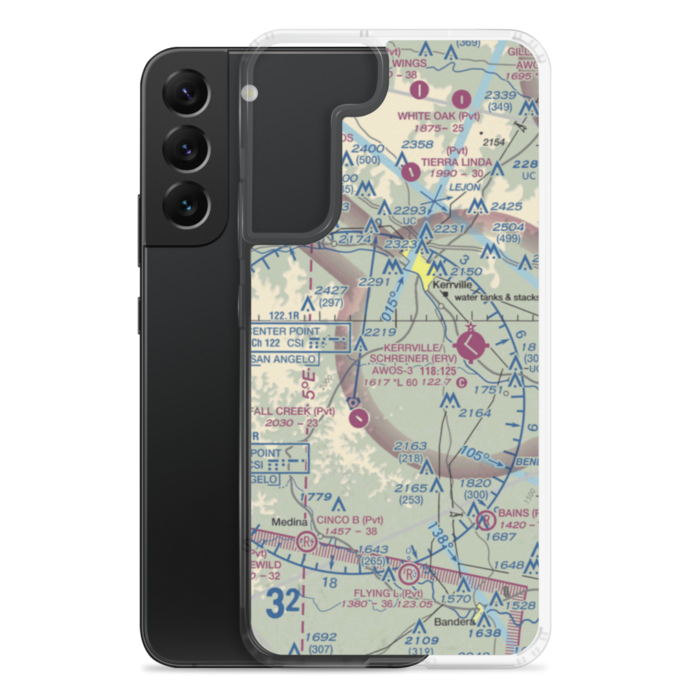 Barclay's Roost Airport (TA73) VFR Sectional Samsung Case Samsung Galaxy S22 Plus model shown