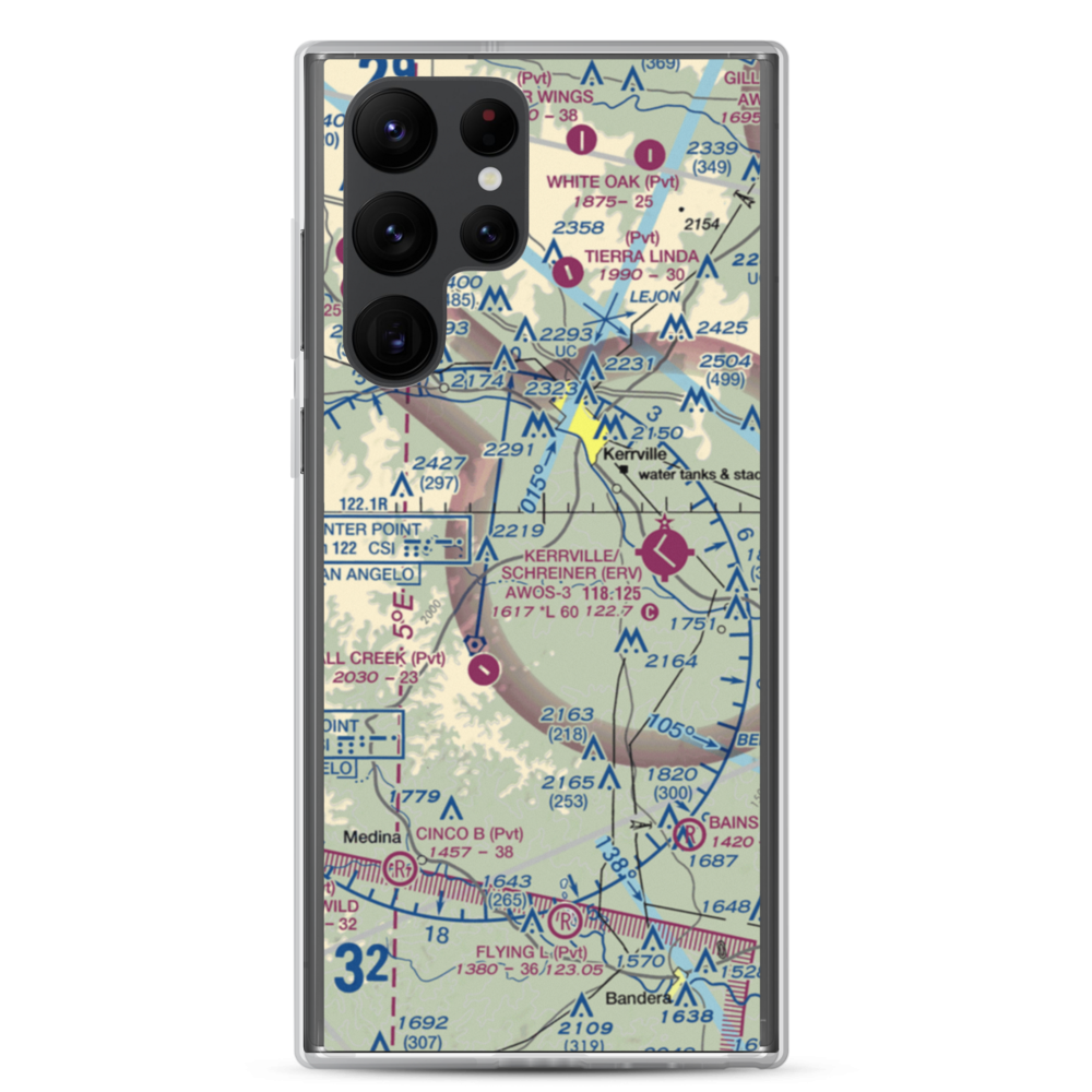 Barclay's Roost Airport (TA73) VFR Sectional Samsung Case Samsung Galaxy S22 Ultra model shown