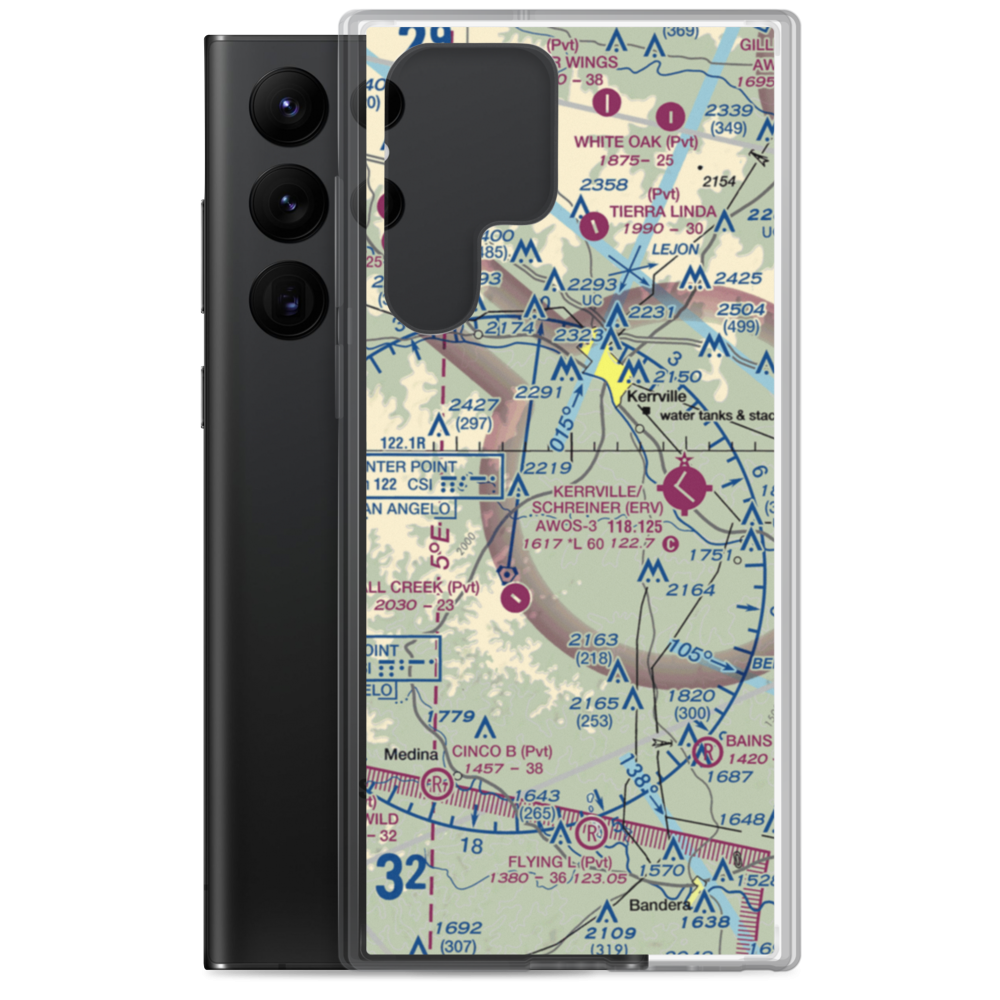 Barclay's Roost Airport (TA73) VFR Sectional Samsung Case Samsung Galaxy S22 Ultra model shown
