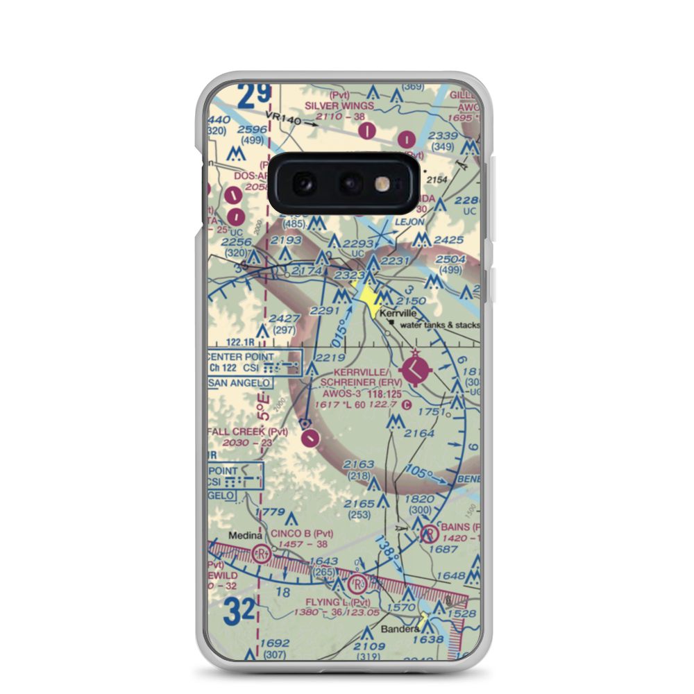Barclay's Roost Airport (TA73) VFR Sectional Samsung Case Samsung Galaxy S10e model shown