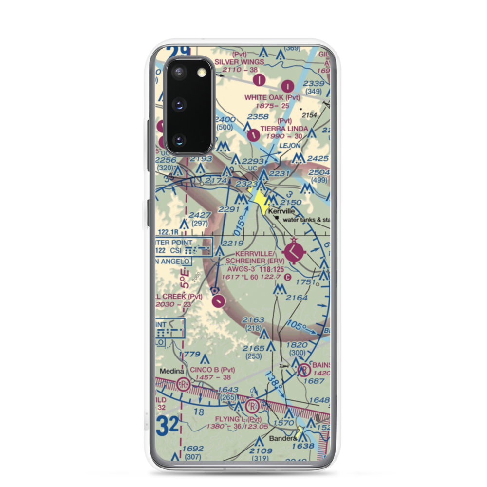 Barclay's Roost Airport (TA73) VFR Sectional Samsung Case Samsung Galaxy S20 model shown