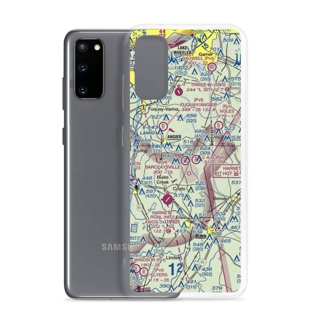 Barclaysville Field (NC44) VFR Sectional Samsung Case Samsung Galaxy S20 model shown