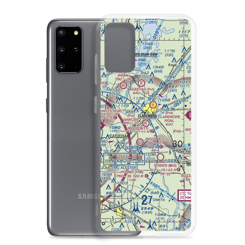Barcus Field (95OK) VFR Sectional Samsung Case Samsung Galaxy S20 Plus model shown