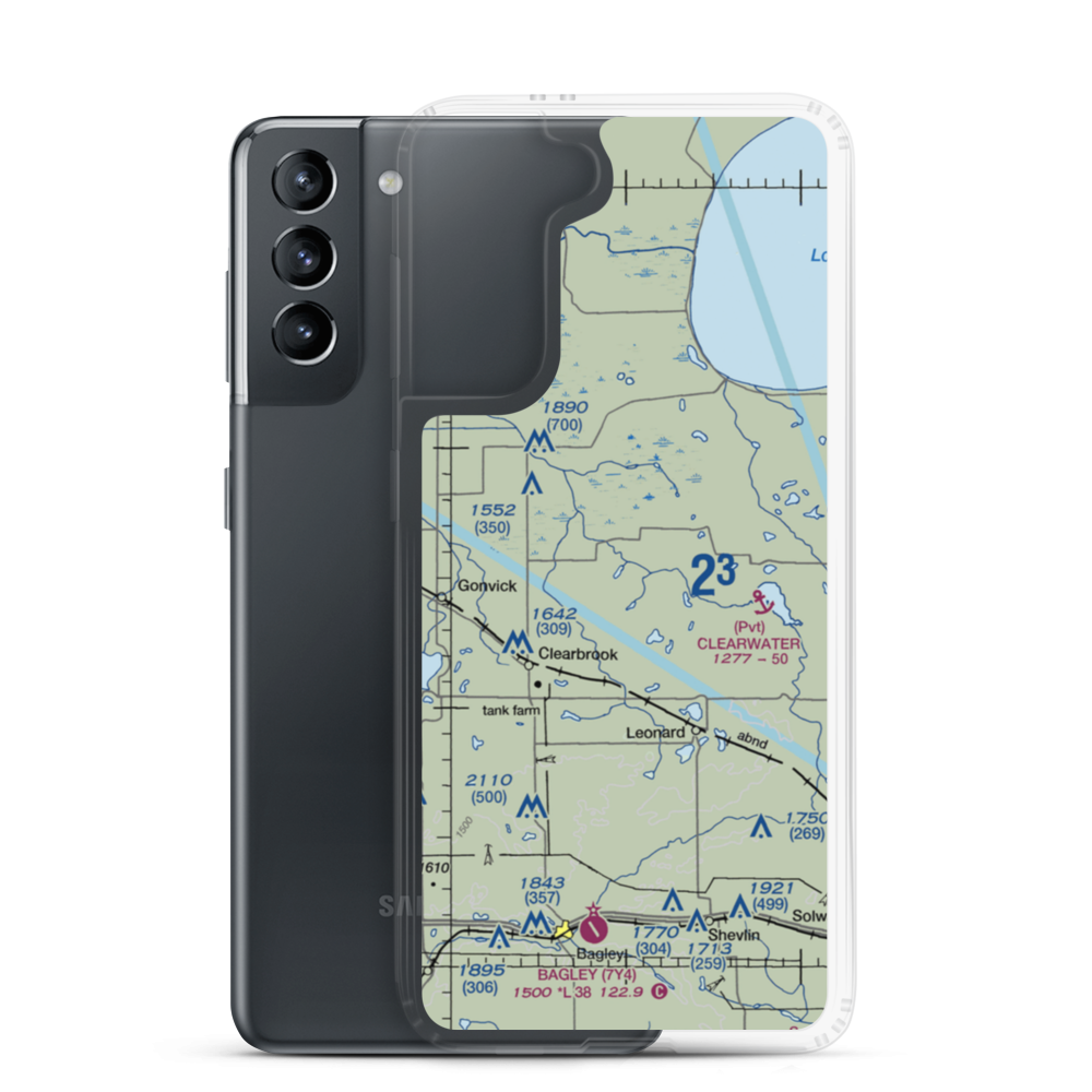 Bardwell Airstrip (72MN) VFR Sectional Samsung Case Samsung Galaxy S21 model shown