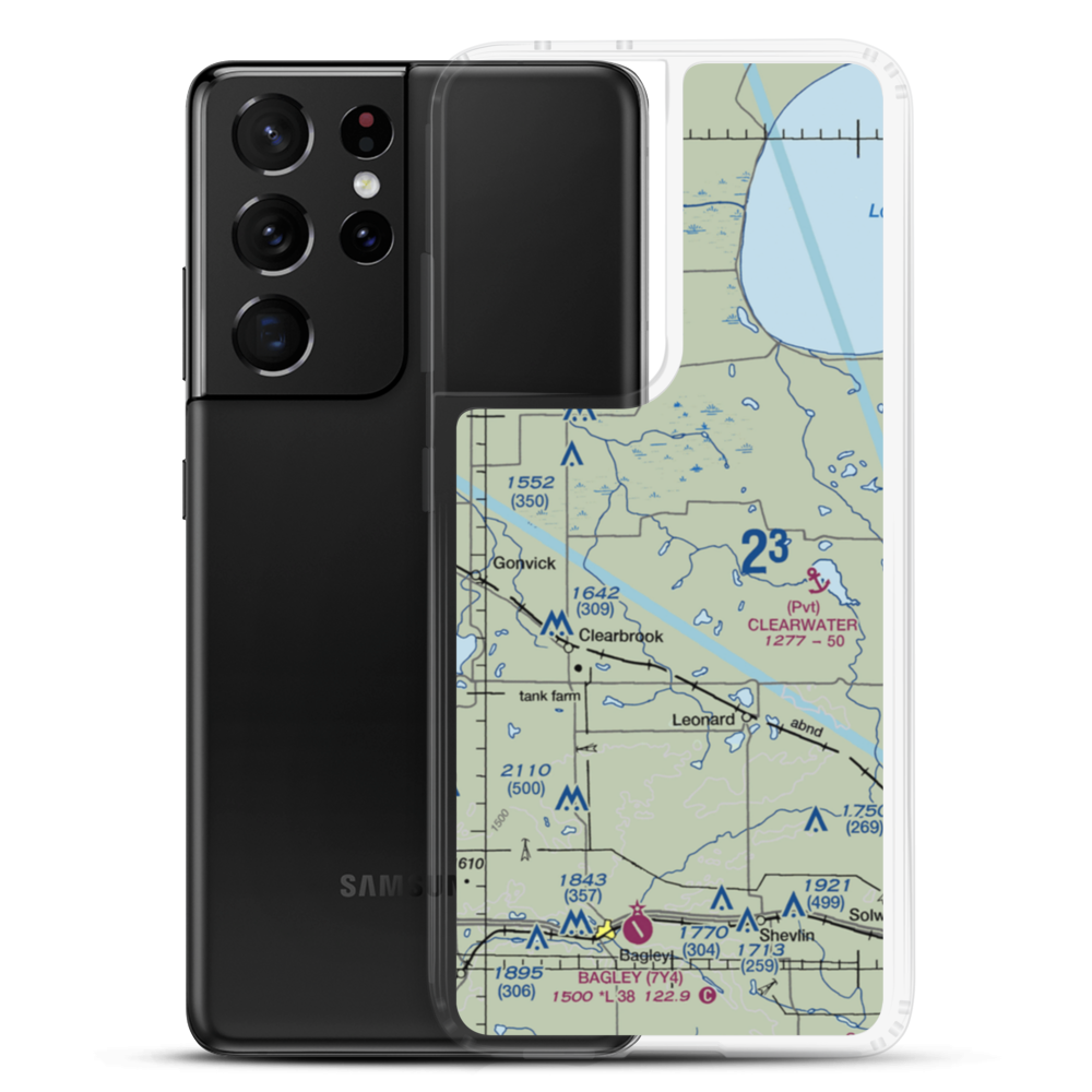 Bardwell Airstrip (72MN) VFR Sectional Samsung Case Samsung Galaxy S21 Ultra model shown