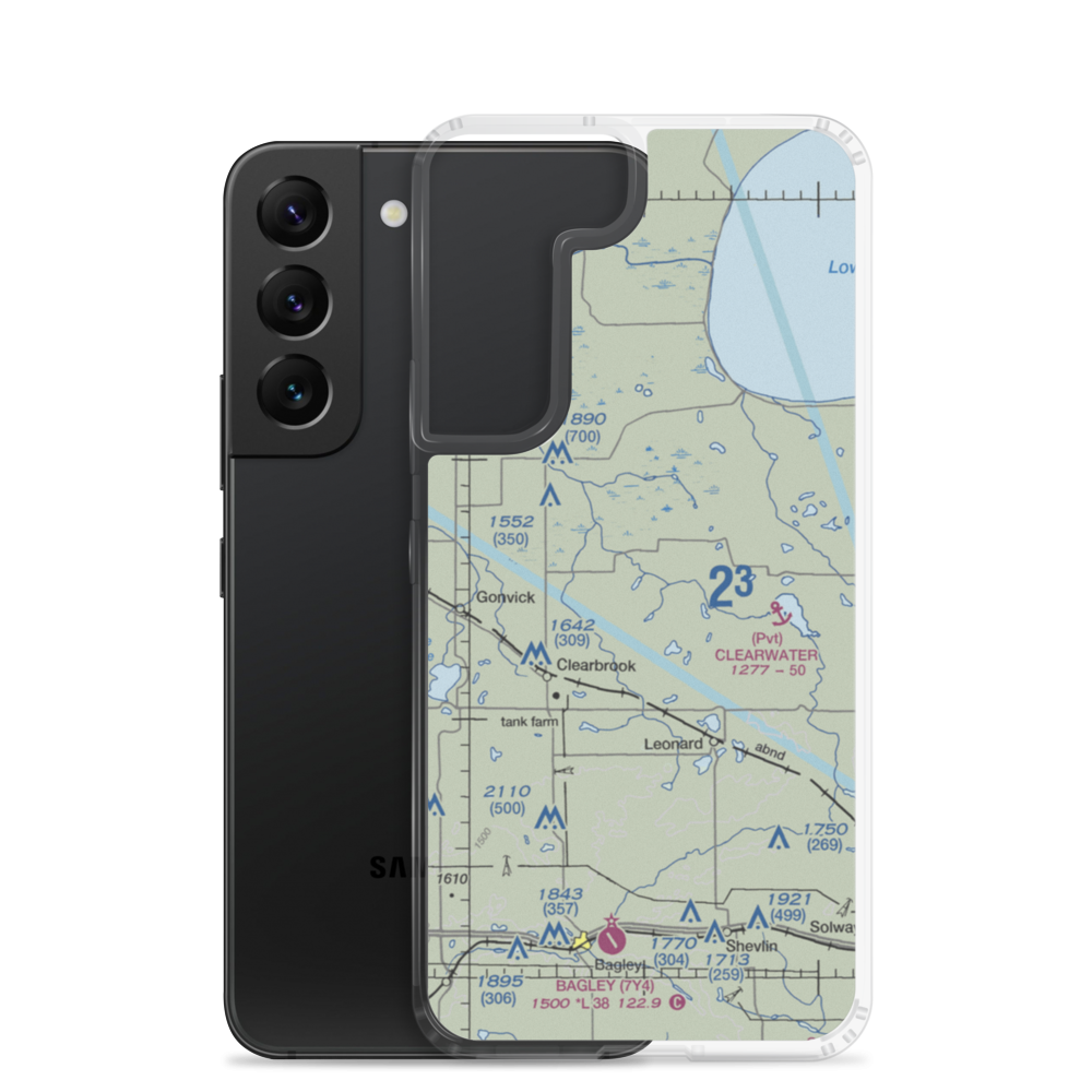 Bardwell Airstrip (72MN) VFR Sectional Samsung Case Samsung Galaxy S22 model shown