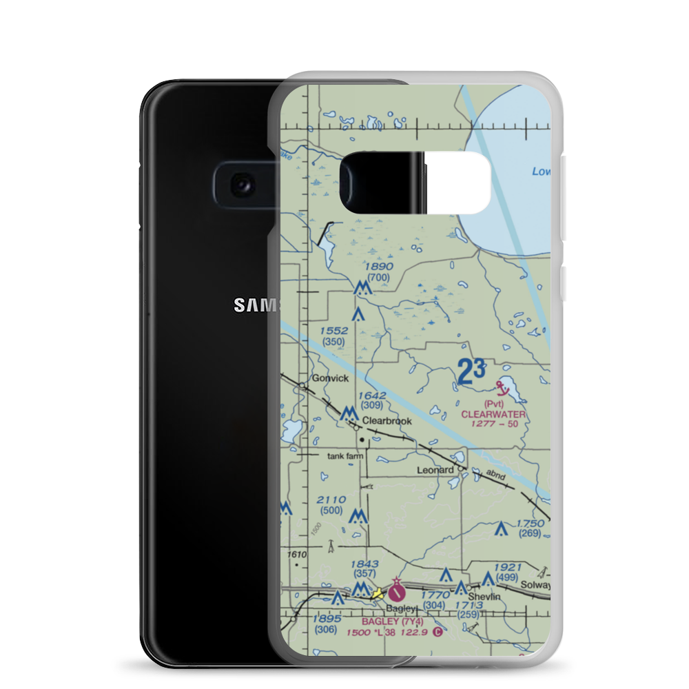 Bardwell Airstrip (72MN) VFR Sectional Samsung Case Samsung Galaxy S10e model shown