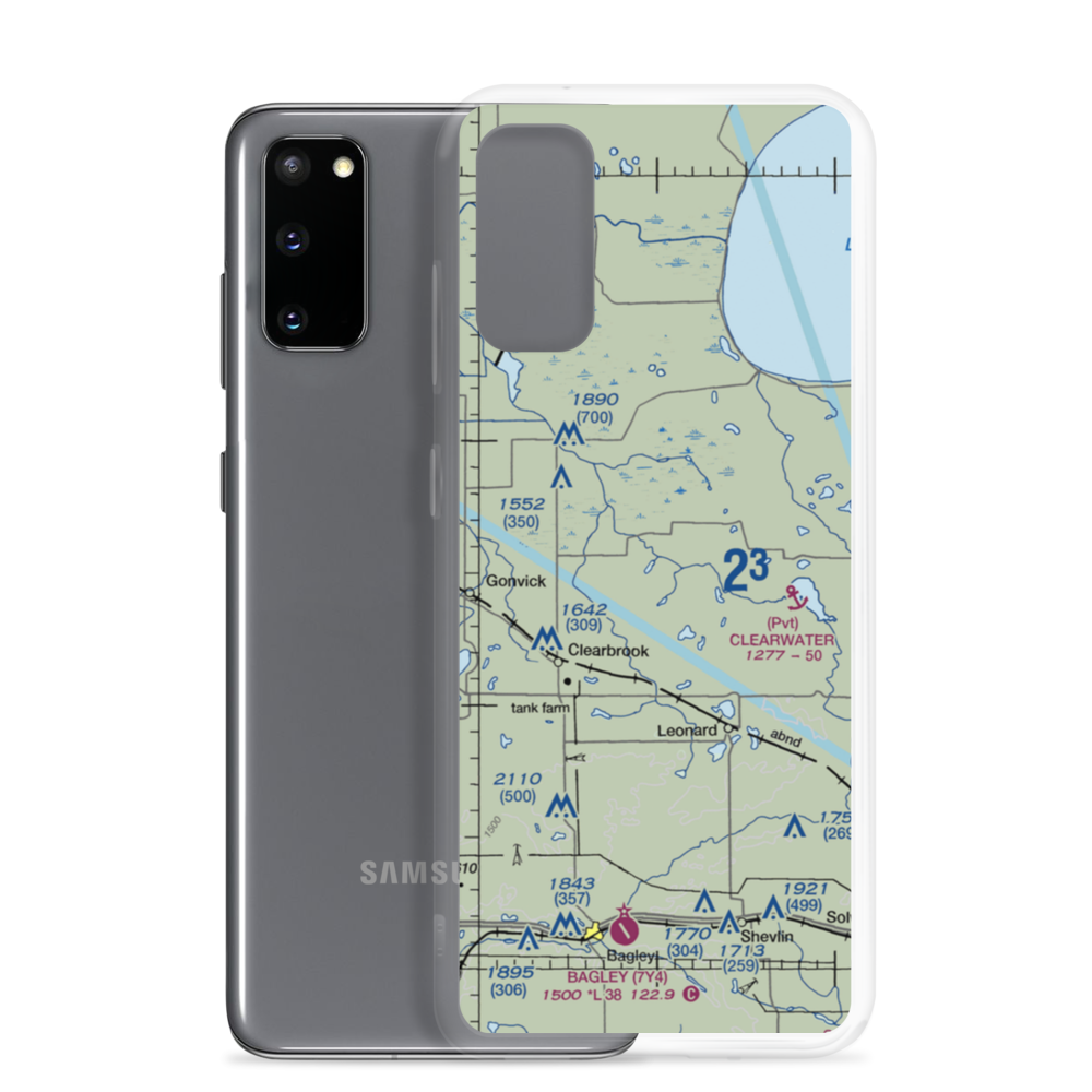 Bardwell Airstrip (72MN) VFR Sectional Samsung Case Samsung Galaxy S20 model shown