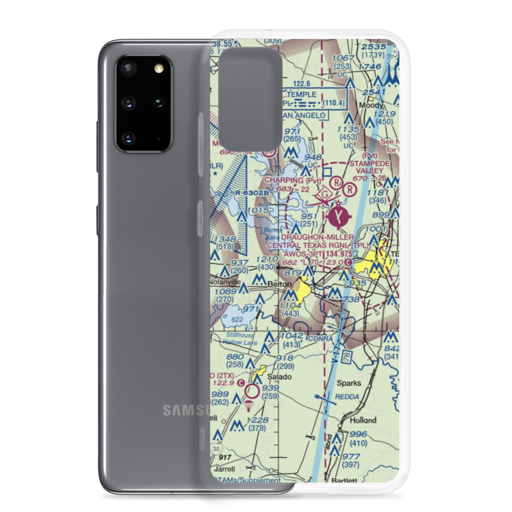 Barge Ranch Airport (62TX) VFR Sectional Samsung Case Samsung Galaxy S20 Plus model shown