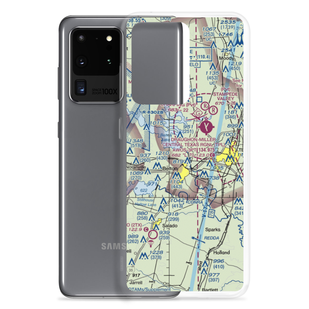 Barge Ranch Airport (62TX) VFR Sectional Samsung Case Samsung Galaxy S20 Ultra model shown