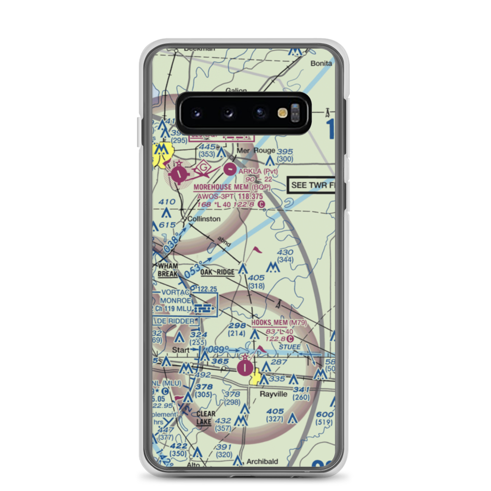 Barham Airport (01LA) VFR Sectional Samsung Case Samsung Galaxy S10 model shown