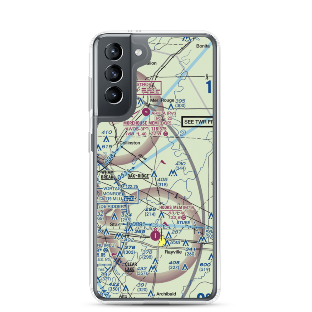 Barham Airport (01LA) VFR Sectional Samsung Case Samsung Galaxy S21 model shown