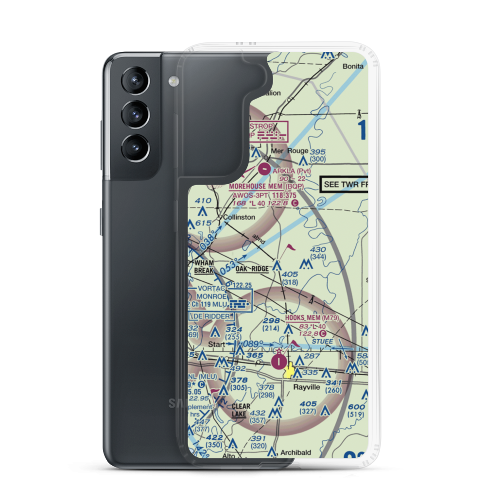 Barham Airport (01LA) VFR Sectional Samsung Case Samsung Galaxy S21 model shown