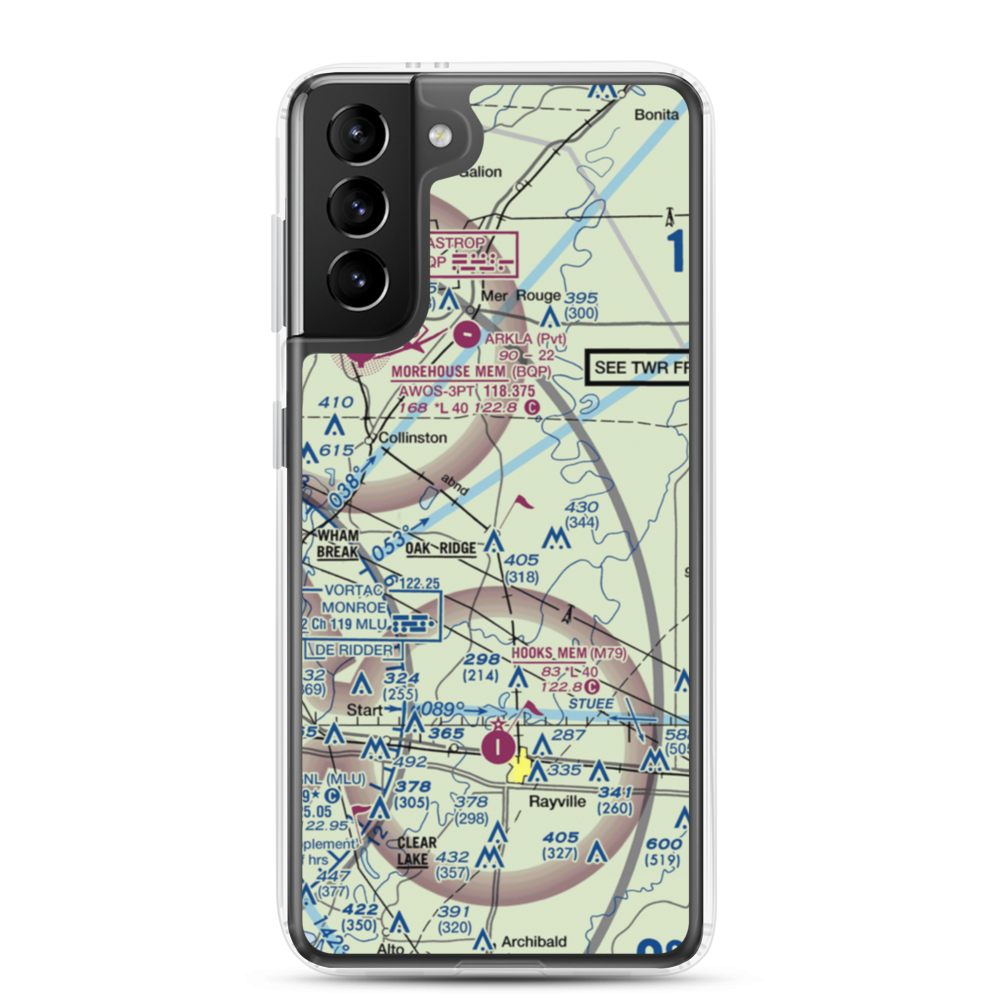 Barham Airport (01LA) VFR Sectional Samsung Case Samsung Galaxy S21 Plus model shown