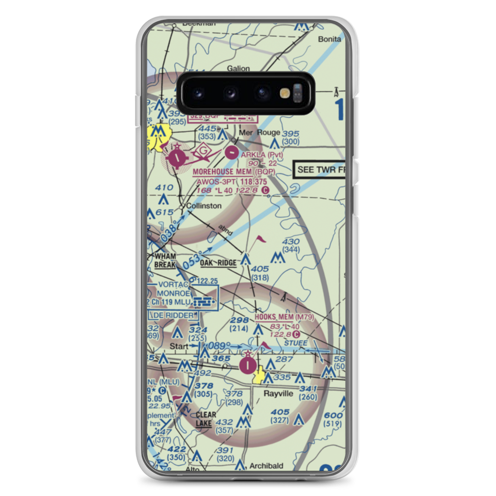 Barham Airport (01LA) VFR Sectional Samsung Case Samsung Galaxy S10+ model shown