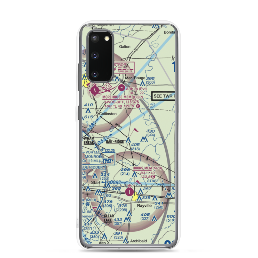 Barham Airport (01LA) VFR Sectional Samsung Case Samsung Galaxy S20 model shown